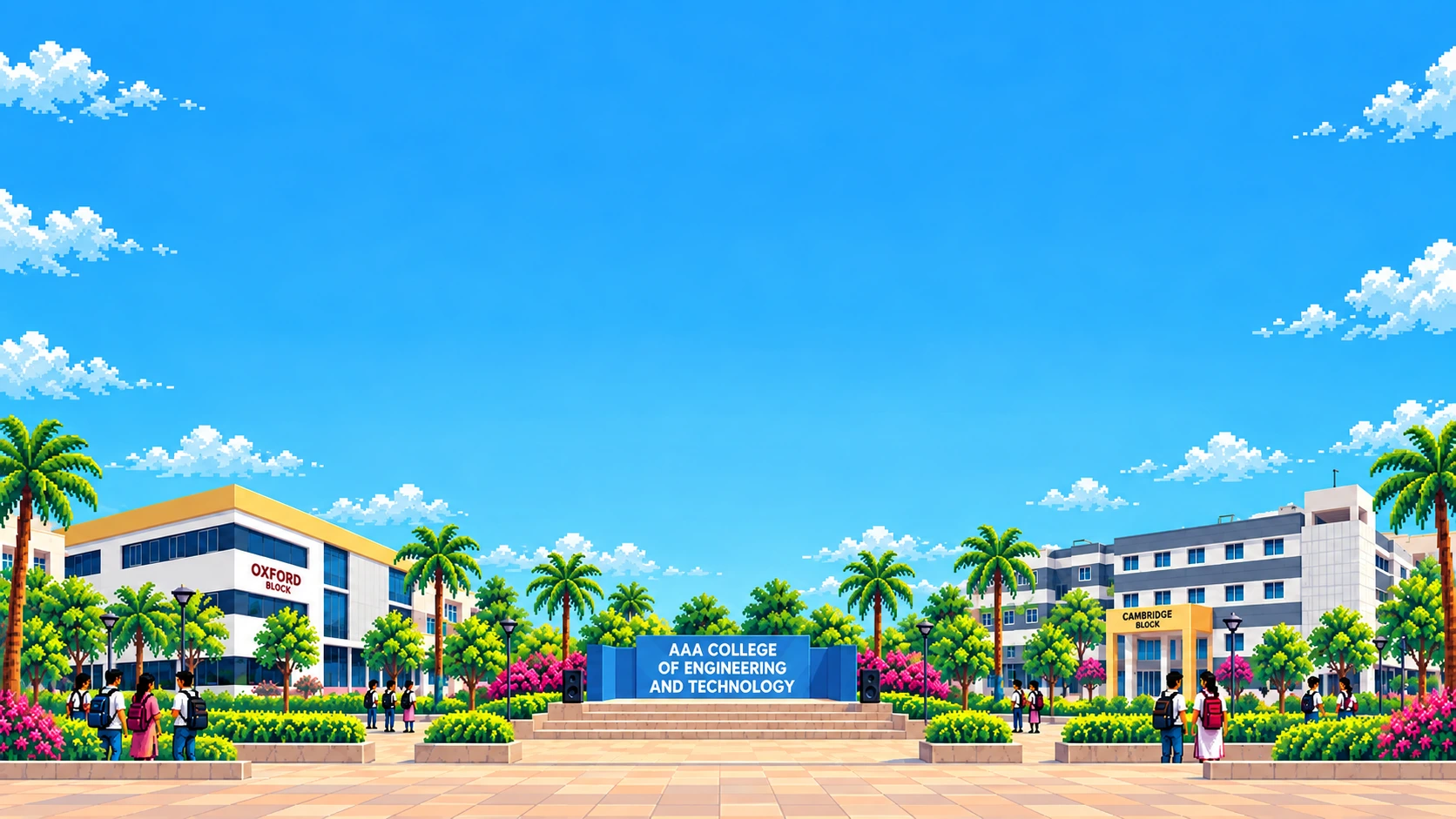 AAA Campus Open-Air Stage (Pixel Art)
